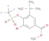 Benzoic acid, 3-bromo-4-[[(trifluoromethyl)sulfonyl]oxy]-5-(trimethylsilyl)-, methyl ester