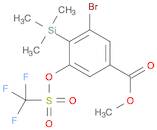 Benzoic acid, 3-bromo-5-[[(trifluoromethyl)sulfonyl]oxy]-4-(trimethylsilyl)-, methyl ester