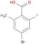 Benzoic acid, 4-bromo-2-fluoro-6-methyl-