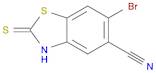 5-Benzothiazolecarbonitrile, 6-bromo-2,3-dihydro-2-thioxo-