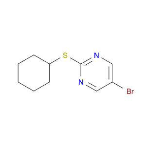 Pyrimidine, 5-bromo-2-(cyclohexylthio)-