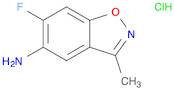 1,2-Benzisoxazol-5-amine, 6-fluoro-3-methyl-, hydrochloride (1:1)