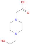 1-Piperazineacetic acid, 4-(2-hydroxyethyl)-