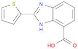 1H-Benzimidazole-7-carboxylic acid, 2-(2-thienyl)-