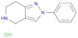 2H-Pyrazolo[4,3-c]pyridine, 4,5,6,7-tetrahydro-2-phenyl-, hydrochloride (1:1)