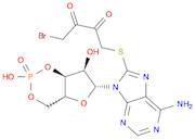 Adenosine, 8-[(4-bromo-2,3-dioxobutyl)thio]-, cyclic 3',5'-(hydrogen phosphate) (9CI)