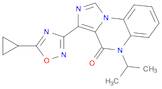 Imidazo[1,5-a]quinoxalin-4(5H)-one, 3-(5-cyclopropyl-1,2,4-oxadiazol-3-yl)-5-(1-methylethyl)-