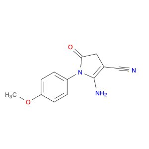 1H-Pyrrole-3-carbonitrile, 2-amino-4,5-dihydro-1-(4-methoxyphenyl)-5-oxo-