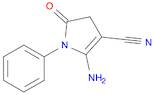 1H-Pyrrole-3-carbonitrile, 2-amino-4,5-dihydro-5-oxo-1-phenyl-