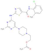 5-Thiazolecarboxamide, 2-[[6-[4-[2-(acetyloxy)ethyl]-1-piperazinyl]-2-methyl-4-pyrimidinyl]amino]-…