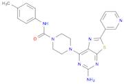 1-Piperazinecarboxamide, 4-[5-amino-2-(3-pyridinyl)thiazolo[5,4-d]pyrimidin-7-yl]-N-(4-methylpheny…