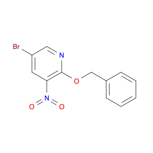 Pyridine, 5-bromo-3-nitro-2-(phenylmethoxy)-