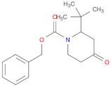 1-Piperidinecarboxylic acid, 2-(1,1-dimethylethyl)-4-oxo-, phenylmethyl ester