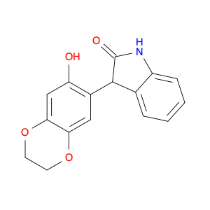 2H-Indol-2-one, 3-(2,3-dihydro-7-hydroxy-1,4-benzodioxin-6-yl)-1,3-dihydro-