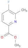 2-Pyridinecarboxylic acid, 5-fluoro-6-methyl-, methyl ester