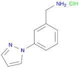 Benzenemethanamine, 3-(1H-pyrazol-1-yl)-, hydrochloride (1:1)