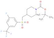 1-Piperidinecarboxylic acid, 4-[[[3-fluoro-5-(trifluoromethyl)phenyl]sulfonyl]methyl]-, 1,1-dimeth…