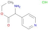 4-Pyridineacetic acid, α-amino-, ethyl ester, hydrochloride (1:2)