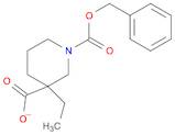 1,3-Piperidinedicarboxylic acid, 3-ethyl-, 1-(phenylmethyl) ester