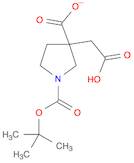 1,3-Pyrrolidinedicarboxylic acid, 3-(carboxymethyl)-, 1-(1,1-dimethylethyl) ester