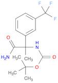 Carbamic acid, N-[2-amino-1-methyl-2-oxo-1-[3-(trifluoromethyl)phenyl]ethyl]-, 1,1-dimethylethyl...