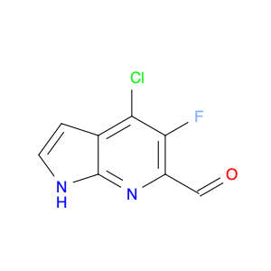 1H-Pyrrolo[2,3-b]pyridine-6-carboxaldehyde, 4-chloro-5-fluoro-