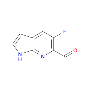 1H-Pyrrolo[2,3-b]pyridine-6-carboxaldehyde, 5-fluoro-