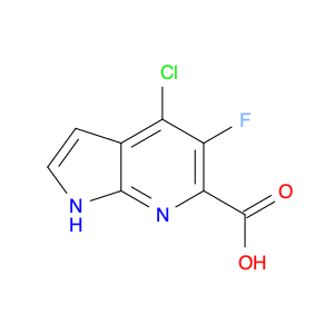 1H-Pyrrolo[2,3-b]pyridine-6-carboxylic acid, 4-chloro-5-fluoro-