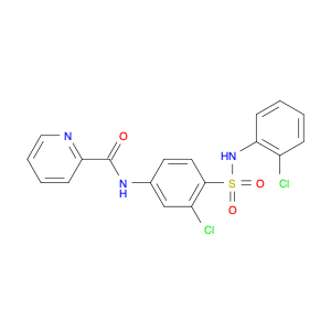 2-Pyridinecarboxamide, N-[3-chloro-4-[[(2-chlorophenyl)amino]sulfonyl]phenyl]-