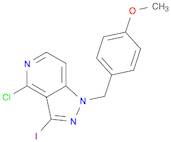 1H-Pyrazolo[4,3-c]pyridine, 4-chloro-3-iodo-1-[(4-methoxyphenyl)methyl]-