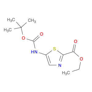 2-Thiazolecarboxylic acid, 5-[[(1,1-dimethylethoxy)carbonyl]amino]-, ethyl ester