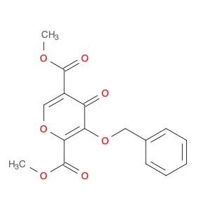 4H-Pyran-2,5-dicarboxylic acid, 4-oxo-3-(phenylmethoxy)-, 2,5-dimethyl ester