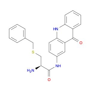 Propanamide, 2-amino-N-(9,10-dihydro-9-oxo-2-acridinyl)-3-[(phenylmethyl)thio]-, (R)- (9CI)