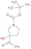 1-Pyrrolidinecarboxylic acid, 3-acetyl-3-hydroxy-, 1,1-dimethylethyl ester