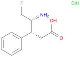 Benzenepropanoic acid, β-[(1S)-1-amino-2-fluoroethyl]-, hydrochloride (1:1), (βS)-rel-