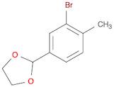 1,3-Dioxolane, 2-(3-bromo-4-methylphenyl)-