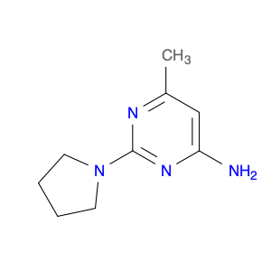 4-Pyrimidinamine, 6-methyl-2-(1-pyrrolidinyl)-