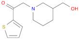 Ethanone, 2-[3-(hydroxymethyl)-1-piperidinyl]-1-(2-thienyl)-