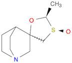 Spiro[1-azabicyclo[2.2.2]octane-3,5'-[1,3]oxathiolane], 2'-methyl-, 3'-oxide, (2'R,3R,3'S)-rel-