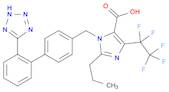 1H-Imidazole-5-carboxylic acid, 4-(1,1,2,2,2-pentafluoroethyl)-2-propyl-1-[[2'-(2H-tetrazol-5-yl...