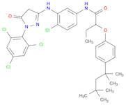 Butanamide, N-[4-chloro-3-[[4,5-dihydro-5-oxo-1-(2,4,6-trichlorophenyl)-1H-pyrazol-3-yl]amino]phen…