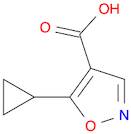 4-Isoxazolecarboxylic acid, 5-cyclopropyl-