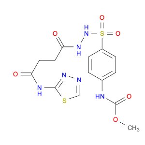 Butanoic acid, 4-oxo-4-(1,3,4-thiadiazol-2-ylamino)-, 2-[[4-[(methoxycarbonyl)amino]phenyl]sulfony…