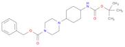 1-Piperazinecarboxylic acid, 4-[4-[[(1,1-dimethylethoxy)carbonyl]amino]cyclohexyl]-, phenylmethy...