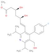 6-Heptenoic acid, 7-[4-(4-fluorophenyl)-5-(hydroxymethyl)-2,6-bis(1-methylethyl)-3-pyridinyl]-3,...