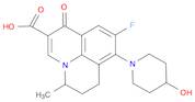 1H,5H-Benzo[ij]quinolizine-2-carboxylic acid, 9-fluoro-6,7-dihydro-8-(4-hydroxy-1-piperidinyl)-5...