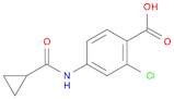 Benzoic acid, 2-chloro-4-[(cyclopropylcarbonyl)amino]-