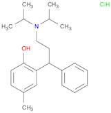 Phenol, 2-[3-[bis(1-methylethyl)amino]-1-phenylpropyl]-4-methyl-, hydrochloride (1:1)