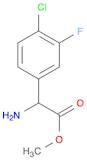 Benzeneacetic acid, α-amino-4-chloro-3-fluoro-, methyl ester