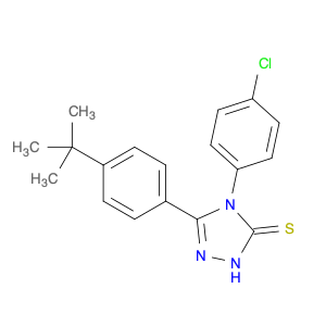 3H-1,2,4-Triazole-3-thione, 4-(4-chlorophenyl)-5-[4-(1,1-dimethylethyl)phenyl]-2,4-dihydro-